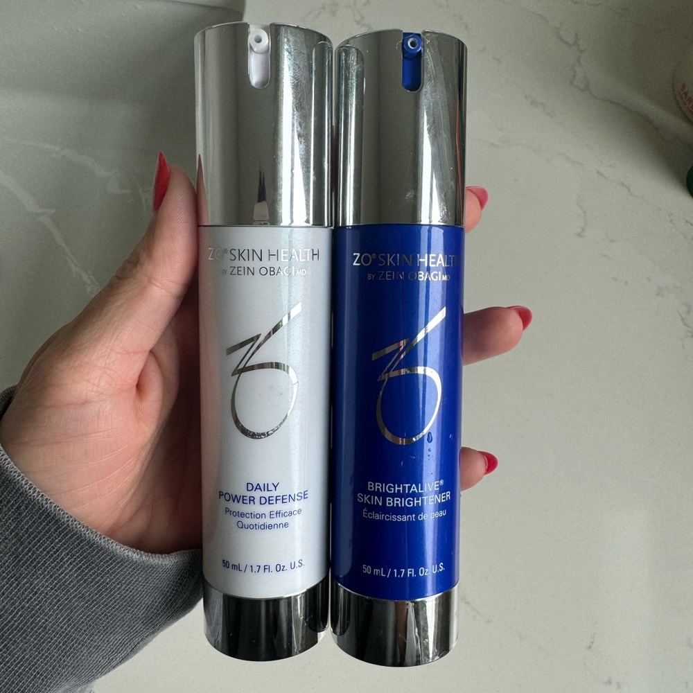Bundle of gently used ZO Obaji daily power defense and brightalive